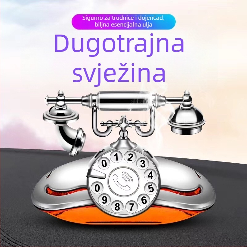 Orvis držač automatskog parfema za sjedalo - matni ABS + staklena boca; 50-100 ml; miris frezije; isparavanje 31-60 dana