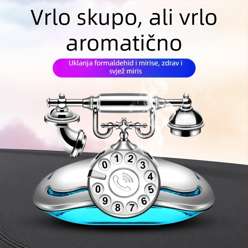 Orvis držač automatskog parfema za sjedalo - matni ABS + staklena boca; 50-100 ml; miris frezije; isparavanje 31-60 dana