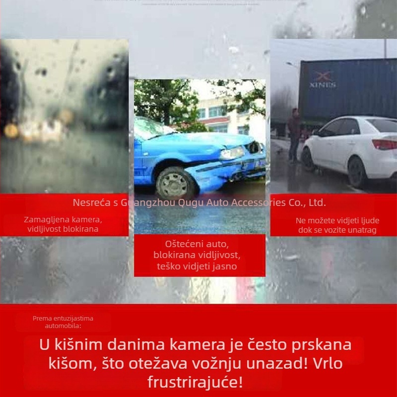 ABS zaštita od kiše za kameru za vožnju unatrag za Lexus ES (2018+), ES200/260/300h – montaža ljepilom