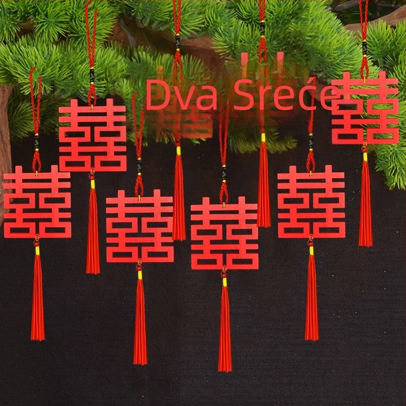 Drveni viseći bonsai dekor za vjenčanje – dar za parove