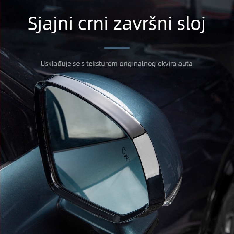 Dodatak za Lynk & Co 900 stražnje ogledalo: kišna zaštitna traka, ABS, ljepilo za ugradnju, paket 1 par