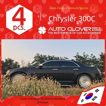 Zaštita kiše za Chrysler 300C — AUTO CLOVER, ABS, samoljepljiva montaža, 6 kom.
