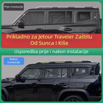 Jetour Traveler prozor kišni branik — guma, marka An Ruicheng, bez prilagodbe