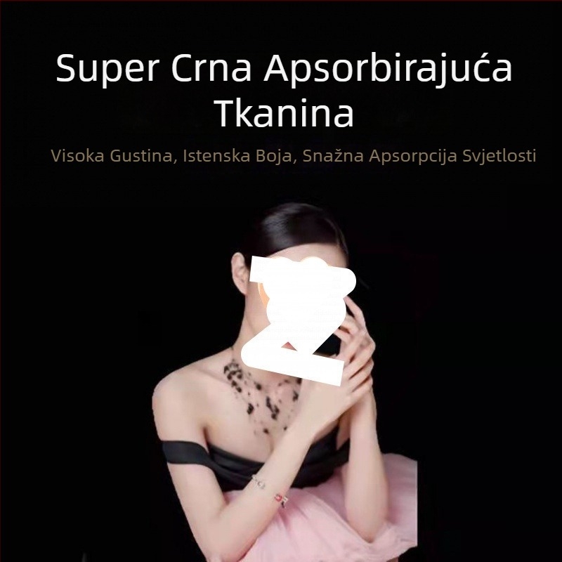 Crna baršunasta pozadinska tkanina za fotografiranje (Materijal: baršun; Vrsta pozadine: tkanina; Upotreba: fotografiranje)