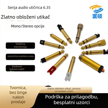 Gitarski mikrofon, mono, čisti bakreni vodnik, 6,35 mm audio/video priključak, Fu Shuo, ROHS, radna temperatura 20–100°C
