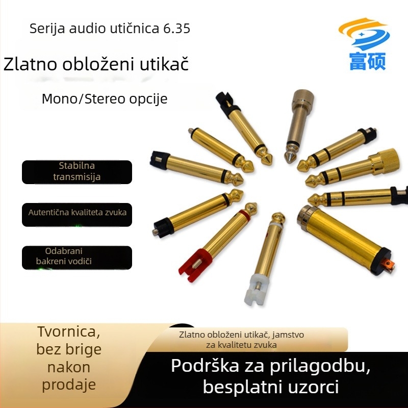 Gitarski mikrofon, mono, čisti bakreni vodnik, 6,35 mm audio/video priključak, Fu Shuo, ROHS, radna temperatura 20–100°C