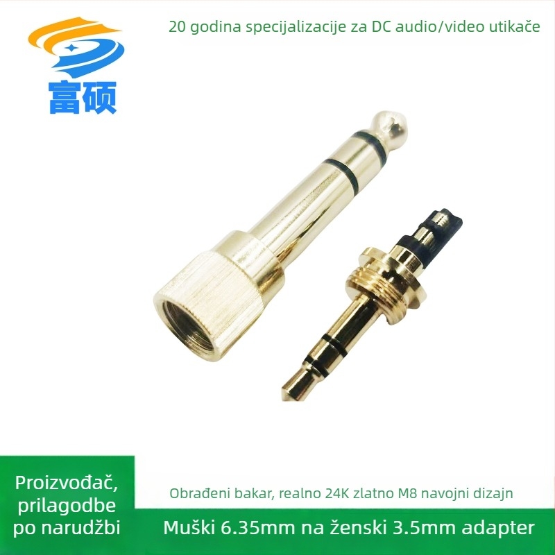 Gitarski mikrofon, mono, čisti bakreni vodnik, 6,35 mm audio/video priključak, Fu Shuo, ROHS, radna temperatura 20–100°C