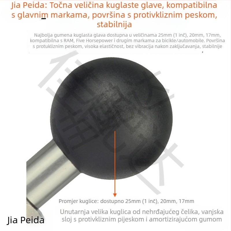 Magnetski auto držač za telefon s MagSafe, kuglična glava, 17 mm magnetska usisna glava