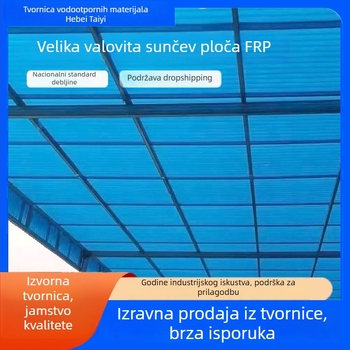 FRP rasvjetna ploča – valovita, za staklenički strop, Tai Yi