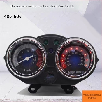 Xinchuangling LCD zaslon instrument ploče za novi električni tricikl 90 – 48V/60V, univerzalni 6-žični priključak