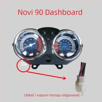 Xinchuangling LCD zaslon instrument ploče za novi električni tricikl 90 – 48V/60V, univerzalni 6-žični priključak