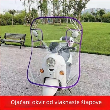 Pokrivač vjetrobranskog stakla za tricikl, motocikl i električna vozila, PVC materijal, ispisani logotip, model 032