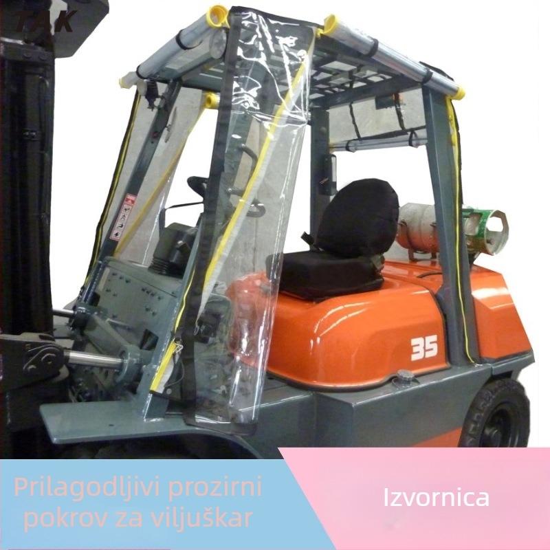 Kišna zaštita za viljučar — PVC, prilagodljiva, moderan minimalistički stil, reflektirajuće trake, kišna zavjesa