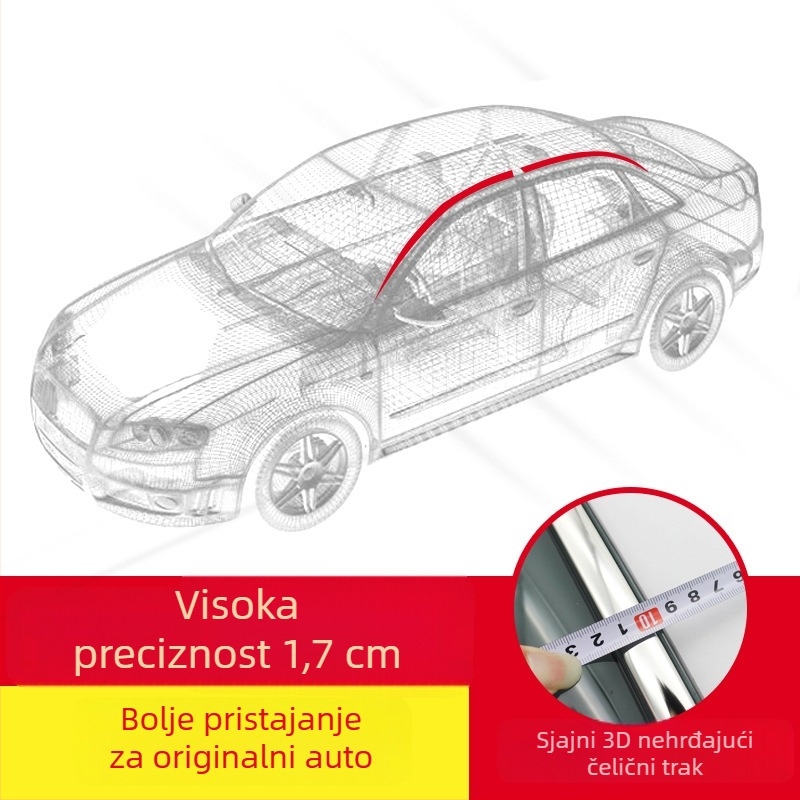 Kišni vizir za Toyota Prado, 4Runner, Prius, Land Cruiser – PVC, brend Bunk, prilagodljiva prerada