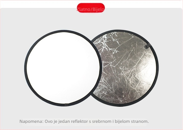 2-u-1 reflektor i panel rasvjete za fotografiranje proizvoda | Tip: pozadinska tkanina | Materijal: PVC | Primjena: fotografiranje proizvoda | Težina: 0,08 kg