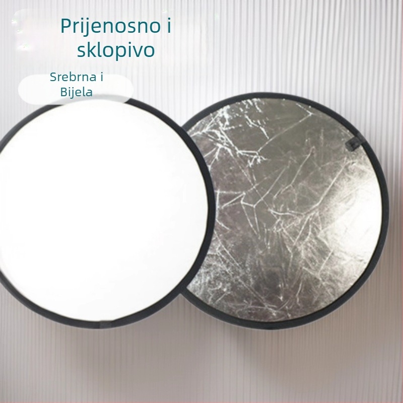 2-u-1 reflektor i panel rasvjete za fotografiranje proizvoda | Tip: pozadinska tkanina | Materijal: PVC | Primjena: fotografiranje proizvoda | Težina: 0,08 kg