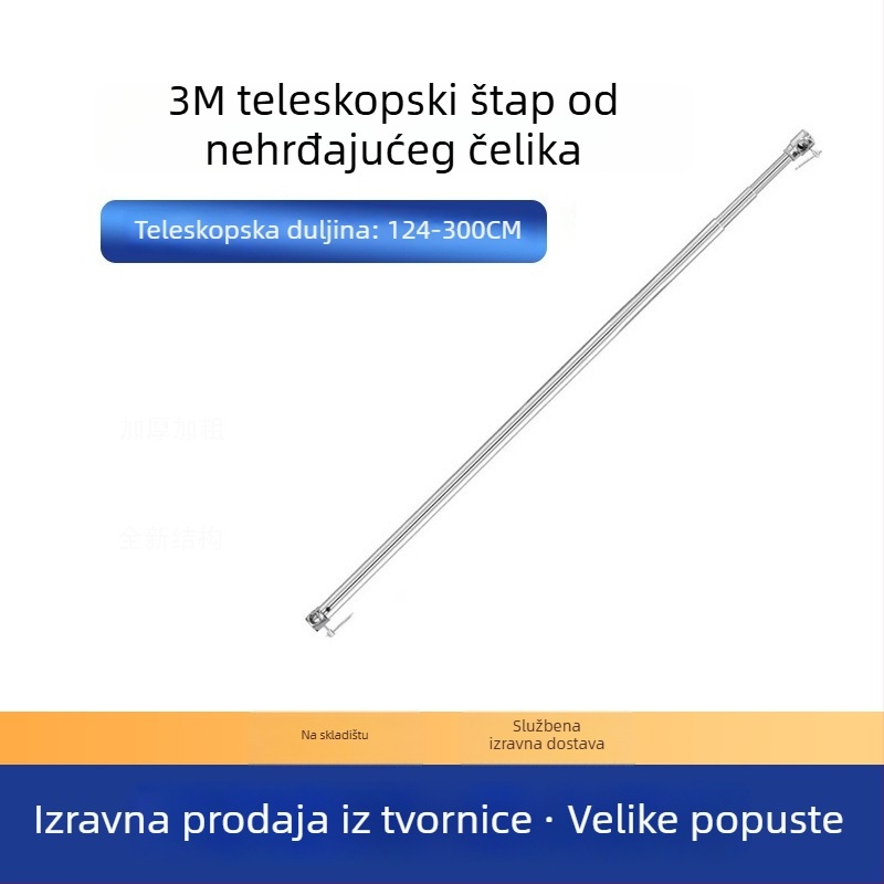 Stalak za pozadinu za fotografiju proizvoda od nehrđajućeg čelika, teleskopski, Lei photo, težina 1,4 kg