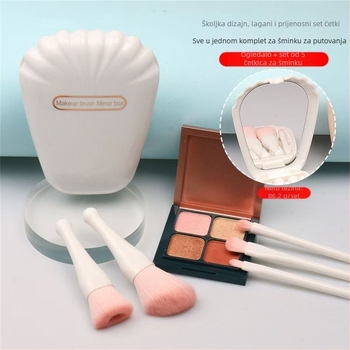 Set četkica za šminkanje – 5 komada, najlonske dlake, plastične drške, u kutiji