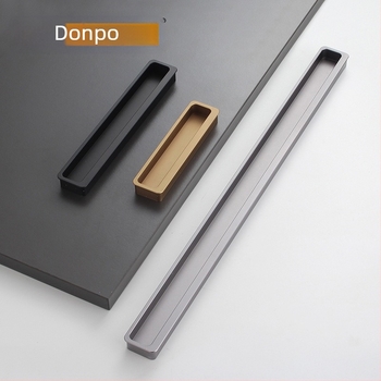 Skrivena aluminijska ručka za ormariće i klizna vrata — DP13001; aluminijska legura; anodizirani završni sloj