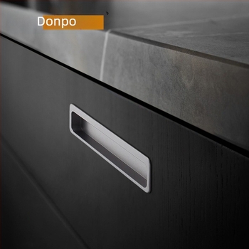 Skrivena aluminijska ručka za ormariće i klizna vrata — DP13001; aluminijska legura; anodizirani završni sloj