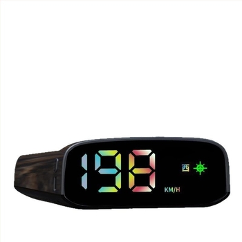 Automobilski solarni HUD zaslon - LCD HUD zaslon, GPS ulaz, solarno napajanje, ABS+PC materijal, težina 0,15 kg