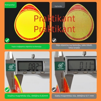 Auto naljepnice s laserskim refleksom, samoljepljive, bez usisavanja, za početnike vozače, širina 24, duljina 16, materijal papir