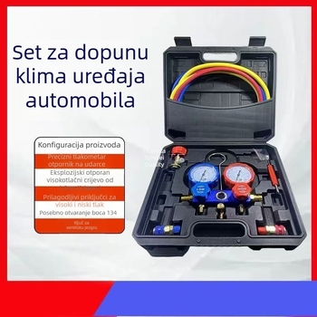 Manometar za klimatizaciju za rashladno sredstvo R134A, raspon 35-55 MPa, preciznost 0,1, navojno povezivanje 11 mm