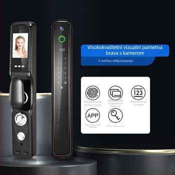 Pametna brava s otiskom prsta i vidljivim prozorom za gledanje, model Z29; pohrana otisaka prstiju 100; do 100000 otključavanja; vrijeme skeniranja <0.025s; usporedba 1:1