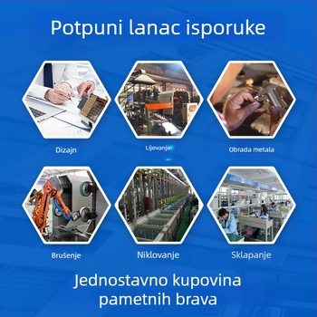 Pametna brava s otiskom prsta i vidljivim prozorom za gledanje, model Z29; pohrana otisaka prstiju 100; do 100000 otključavanja; vrijeme skeniranja <0.025s; usporedba 1:1