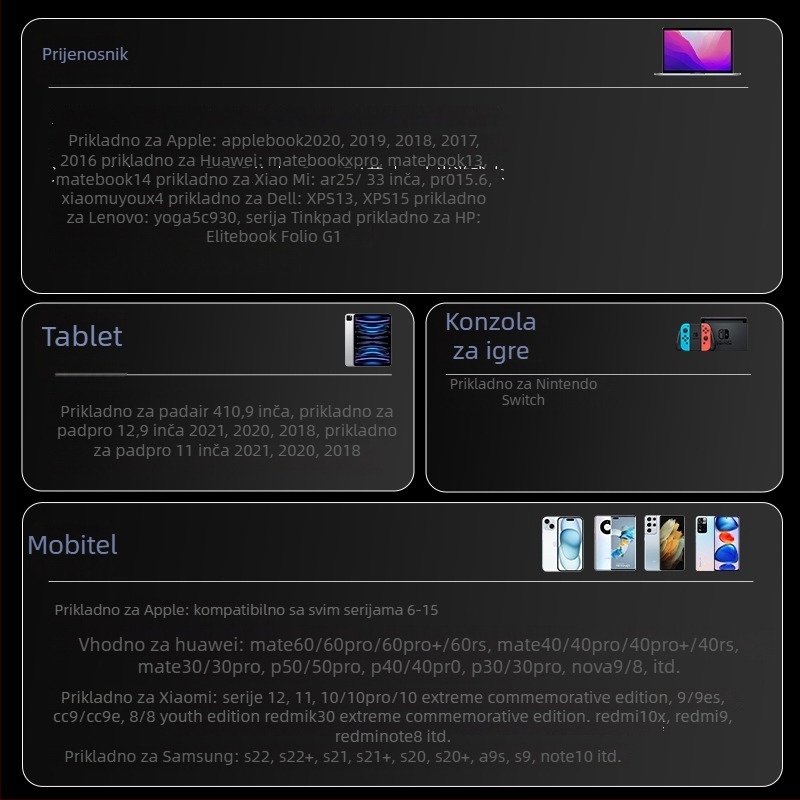 Romoss kabel za podatke 3-u-1 s brzom napajanjem – Lightning, Micro USB i Type-C, 3-u-1 priključci, PC+ABS materijal, maksimalni izlaz 100