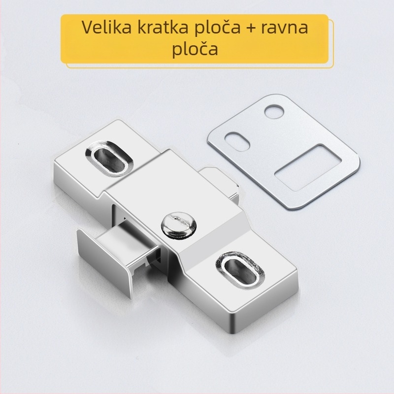 Klizna vrata brava sa debelim opružnim šipkom, univerzalna kompatibilnost, srednji sigurnosni lokot, model 985