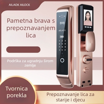 Pametna brava WS106 s pohranom 200 otisaka prsta, više od 10 000 otključavanja, skeniranje <1 s, lažno prepoznavanje <0.1%