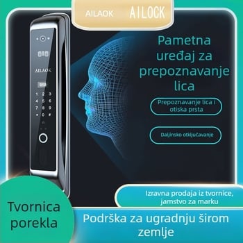 Pametna brava WS106 s pohranom 200 otisaka prsta, više od 10 000 otključavanja, skeniranje <1 s, lažno prepoznavanje <0.1%