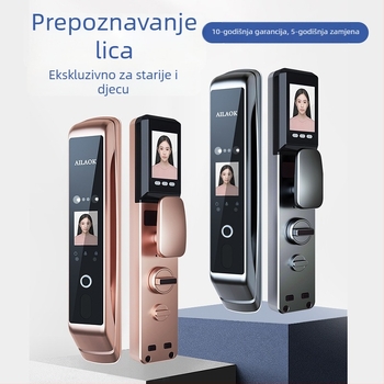 Pametna brava WS106 s pohranom 200 otisaka prsta, više od 10 000 otključavanja, skeniranje <1 s, lažno prepoznavanje <0.1%