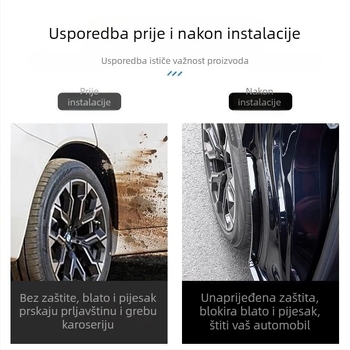 Zadnja unutarnja obloga blatnika za BMW X3 - 2 komada, mekani plast