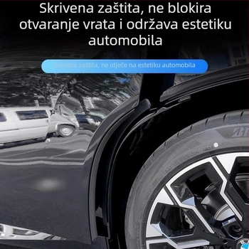 Zadnja unutarnja obloga blatnika za BMW X3 - 2 komada, mekani plast