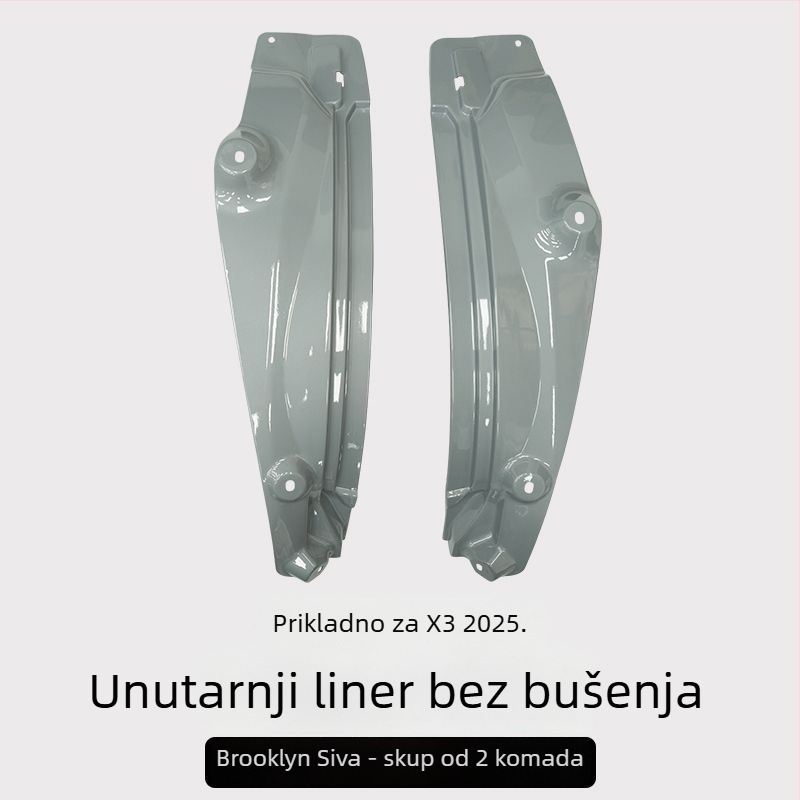 Zadnja unutarnja obloga blatnika za BMW X3 - 2 komada, mekani plast