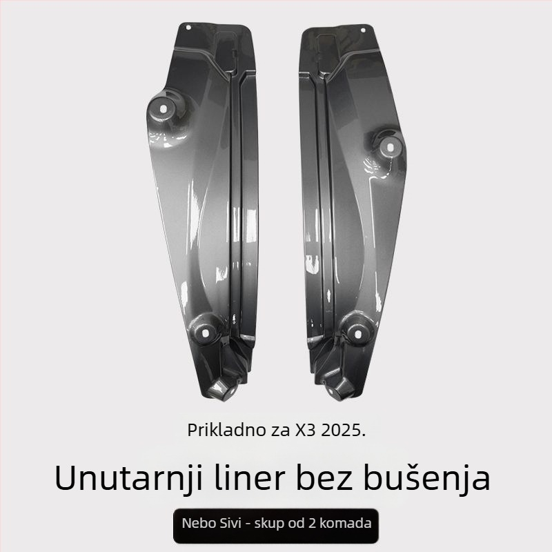 Zadnja unutarnja obloga blatnika za BMW X3 - 2 komada, mekani plast