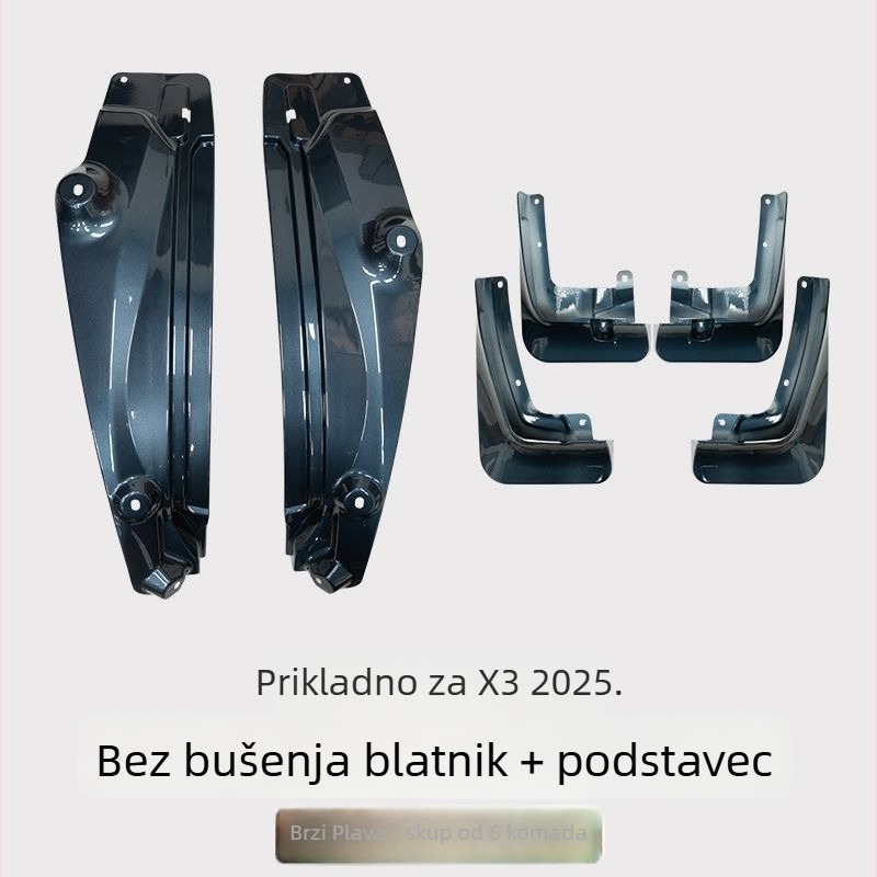Zadnja unutarnja obloga blatnika za BMW X3 - 2 komada, mekani plast