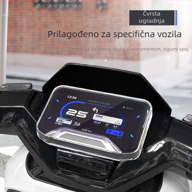 NXt poklopac instrumenta za električno vozilo Fujian Super League – vodootporna zaštita zaslona, otporan na ogrebotine kućište instrumenta