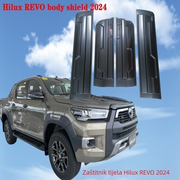 Hilux Revo 2024 Zaštita rubova vrata s 3D naljepnicom za tijelo, montaža ljepilom