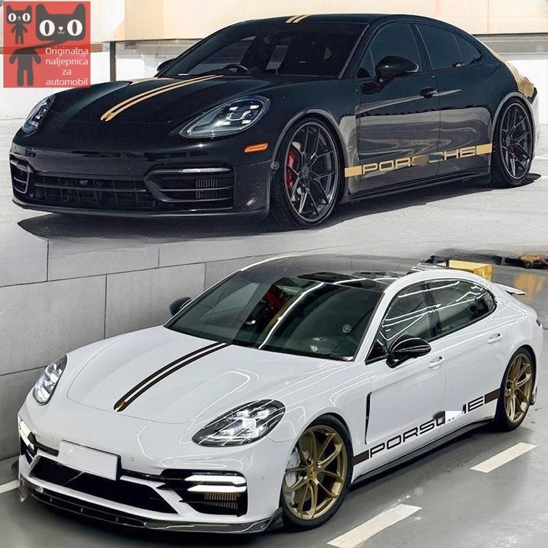 Automobilska naljepnica Porsche Panamera s dekorativnim kaputom i bočnim panelima — ljepilo za montažu, marka Jin zherui, kod proizvoda Panamera panamera, standardna specifikacija