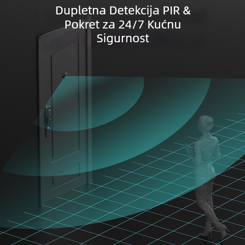 Video zvono za vrata s nadzorom videa, WiFi daljinski interkom, punjiva baterija 5000mAh, model QR-038, marka qoer