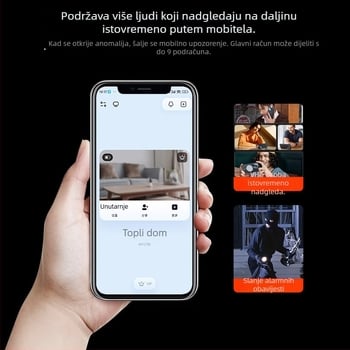 Interkom za vrata s vizualnom kamerom i zaslonom, model Smart Cat Eye, punjiv, 5V, za kućnu upotrebu (obiteljska kuća, vila, stan)