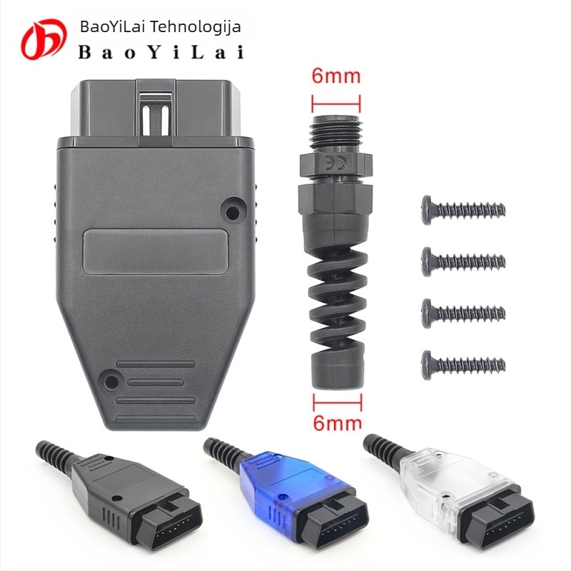 OBD2 automobilni dijagnostički konektor 16-pinski, model OOBD16P, 12V, 20-60°C