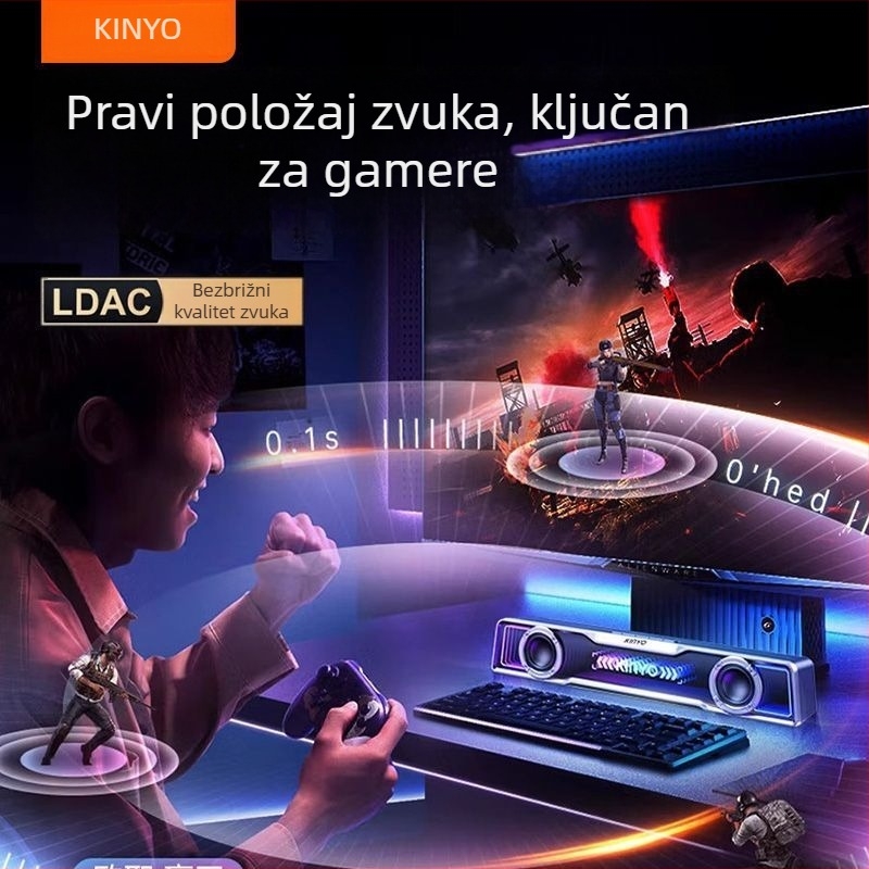 Stolni Bluetooth zvučnik – (Bluetooth 5.3; 6W snage; 40Hz-20kHz frekvencijski raspon; SNR ≥100dB; IPX4)