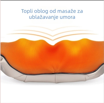 Višefunkcionalni masažni šal s 16 masažnih glavica, infracrveno grijanje, ugrađeni izvor napajanja, model 8856, upravljanje tipa računalo