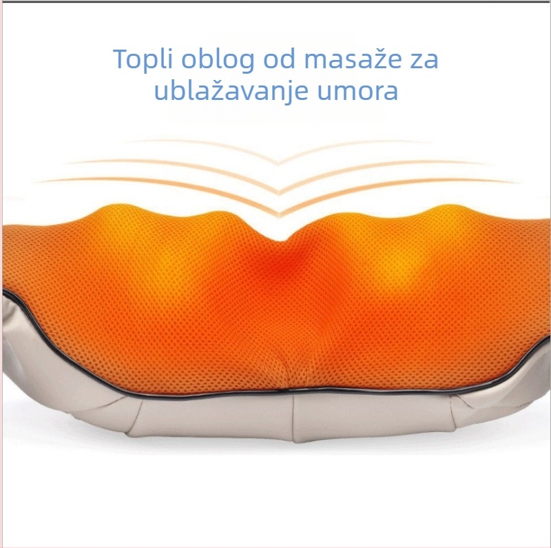 Višefunkcionalni masažni šal s 16 masažnih glavica, infracrveno grijanje, ugrađeni izvor napajanja, model 8856, upravljanje tipa računalo