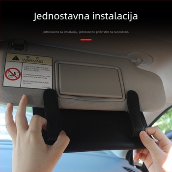 Kožna kutijica za maramice u automobilu s visećom vrećicom za maramice — za sunčev vizir i sjedala — Guo Wei, 3 godine trajanja