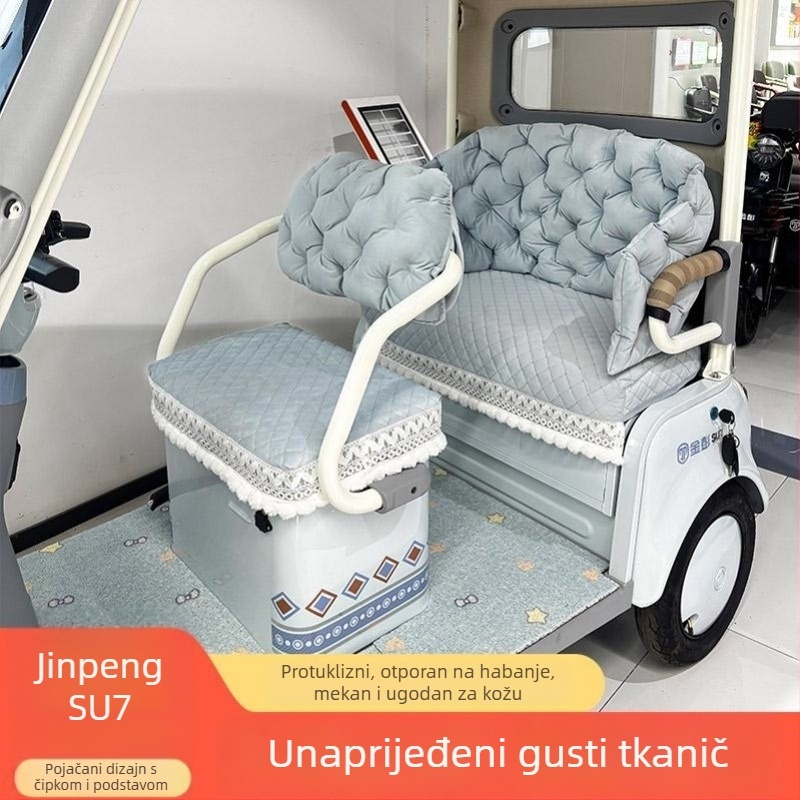 Navlaka za sjedalo tricikla — laneno platno, zimsku upotrebu, bez logotipa